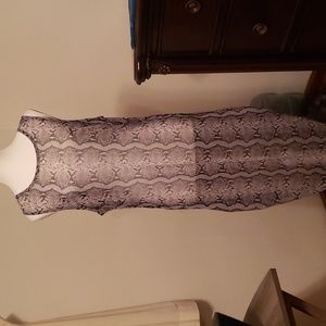 Sheer snake print dress size 2X